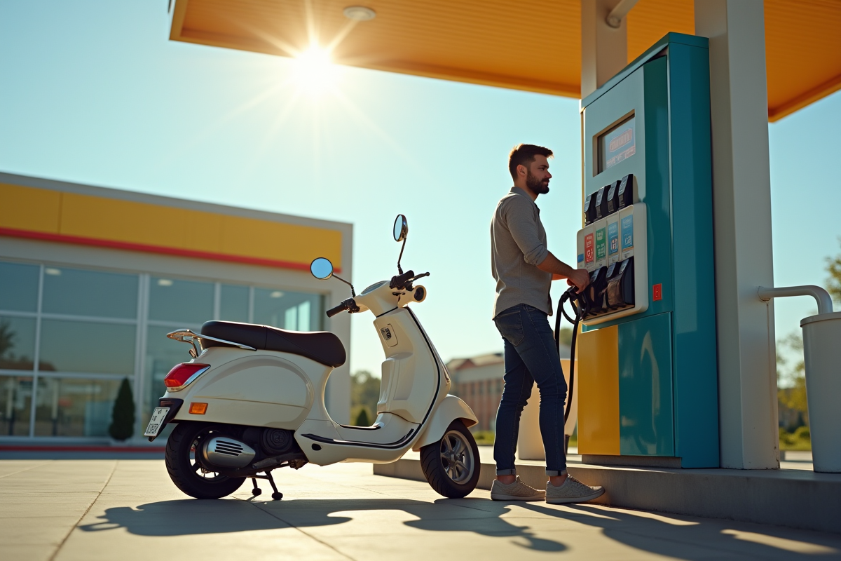 Coût d’un plein pour scooter : tarifs et facteurs influents