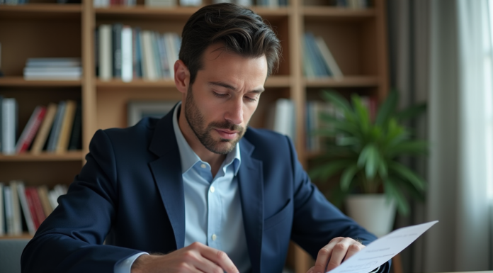 Frais de franchise : montant normal et conseils pour limiter les coûts Homme concentré travaillant à son bureau à domicile