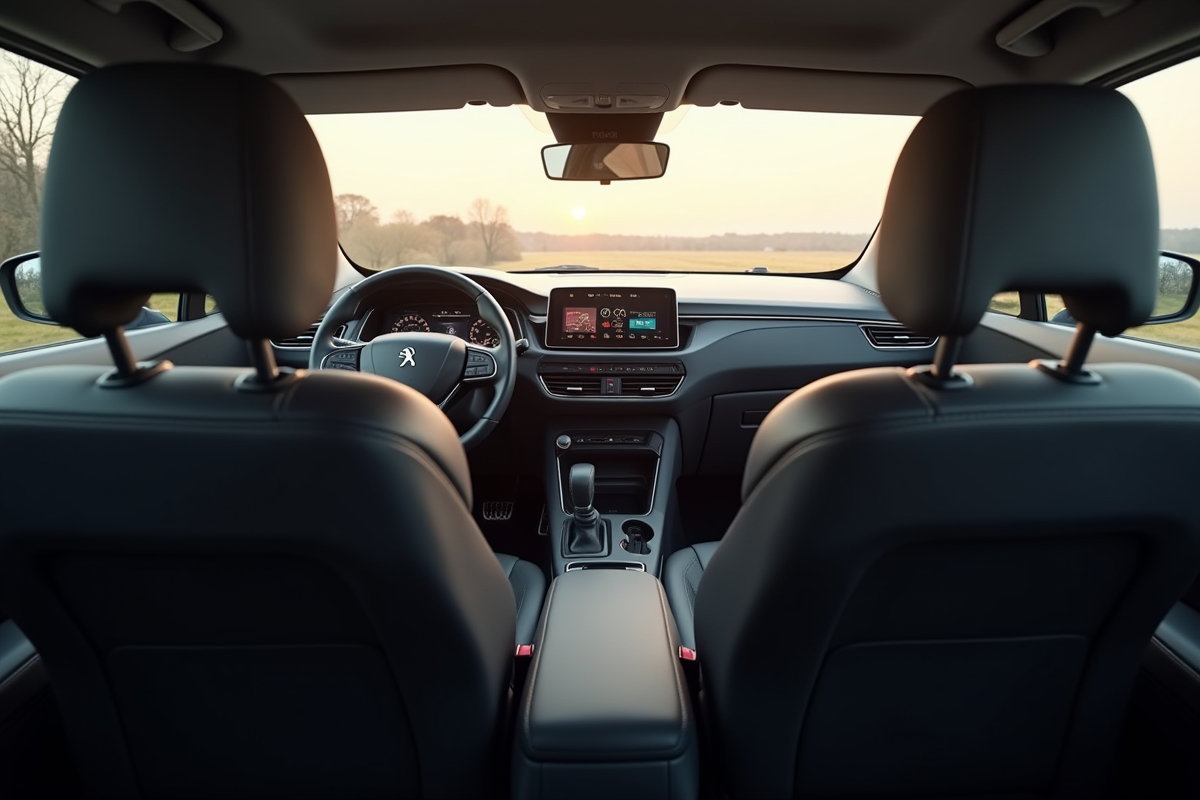 Intérieur du Peugeot Rifter 2024 vue des sièges avant