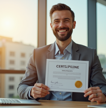 Certificat d’assurance : qui le délivre ? Tout comprendre en 2025 Homme d'affaires souriant avec certificat d'assurance moderne