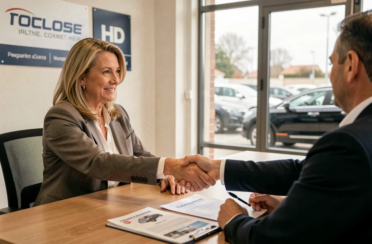 Conseillère de la SAD Société Dupont Automobile à Toulouse accompagnant un client dans son projet d'achat automobile